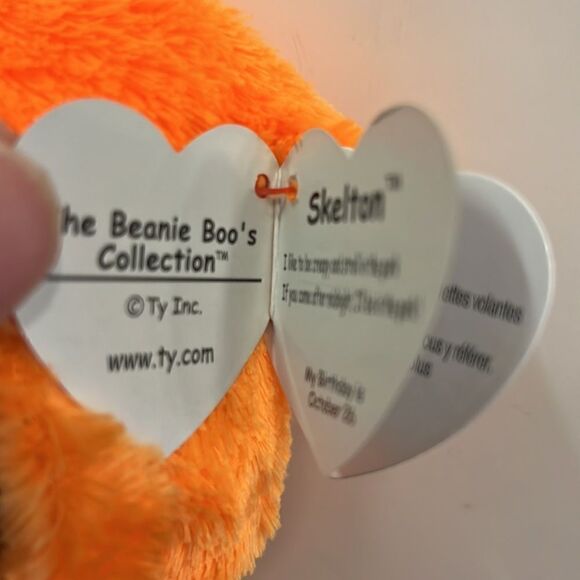 Ty Beanie Boos - SKELTON the Halloween Ghoul (6 Inch) MINT with MINT TAGS - Picture 5 of 12